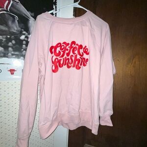 Wildfox Pink Sweatshirt with Red Print